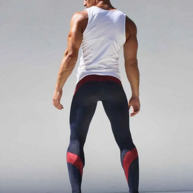Спортивные Леггинсы мужские легинсы для бега, компрессионные леггинсы, брюки, эластичные штаны для тренировок, бодибилдинг, спортивная одежда, длинные штаны