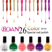 BQAN штамп лак для ногтей 1 бутылка 10 мл Лак для ногтей сладкий стиль дизайн ногтей штамповка лак 26 цветов на выбор DIY Инструменты для штамповки ногтей