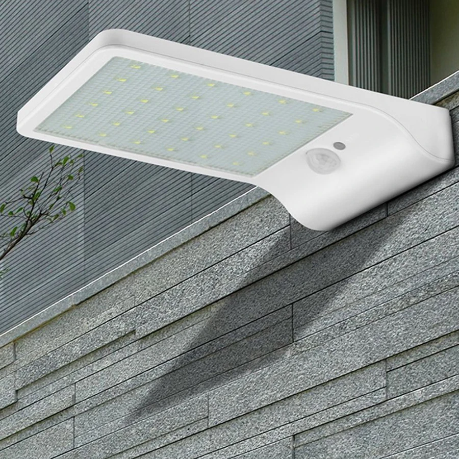 Светодиодный садовый настенный фонарь на солнечной батарее, датчик движения, водонепроницаемый уличный ночник, умный авто вкл/выкл, энергосберегающий для домашнего освещения