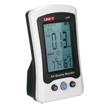 UNI-T A15F Air Quality Monitor Formaldehyde Detector Tester Meter Temperature Humidity Meter Rechargeable HCHO Gas Analyzer voc tester for home type indoor offices bedrooms 0 50ppm air quality iaq meter detector temperature humidity air contaminants