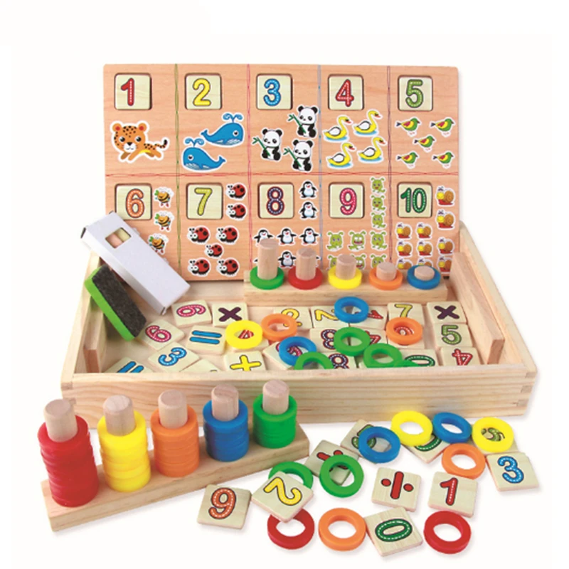 

Montessori Puzzles For Children Toys Digital Learning Box Calculation Children Educational Toy For Boy & Girl Gift Drop Shipping