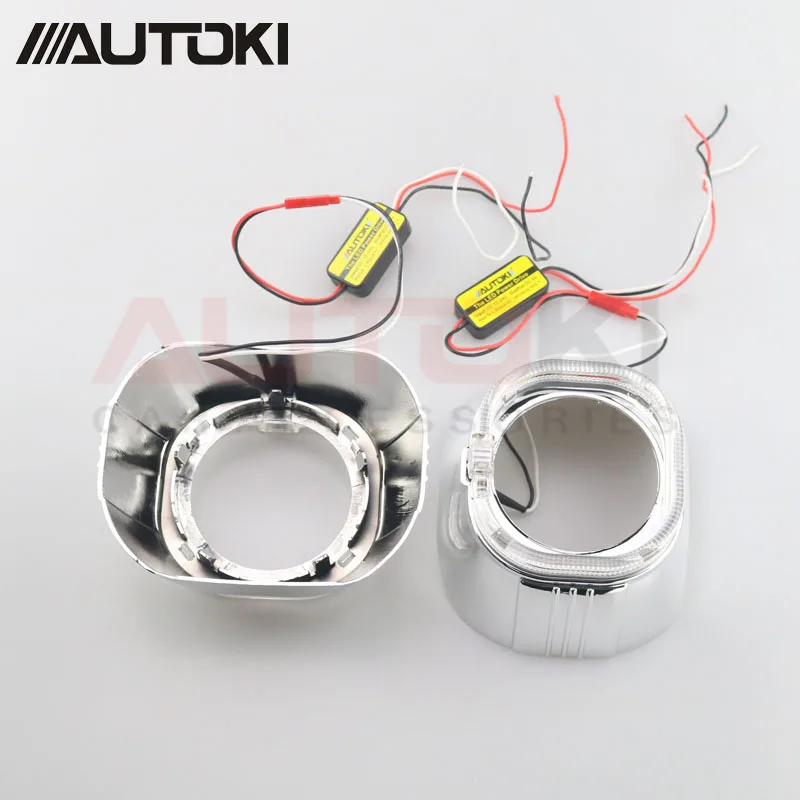 Samx Square LED shroud for Hella Mini D2S 3.0