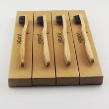 24 шт/партия бамбуковая щетка с древесным углем Корона Экологичная деревянная зубная щетка бамбуковая зубная щетка мягкая щетина Capitellum бамбуковое волокно