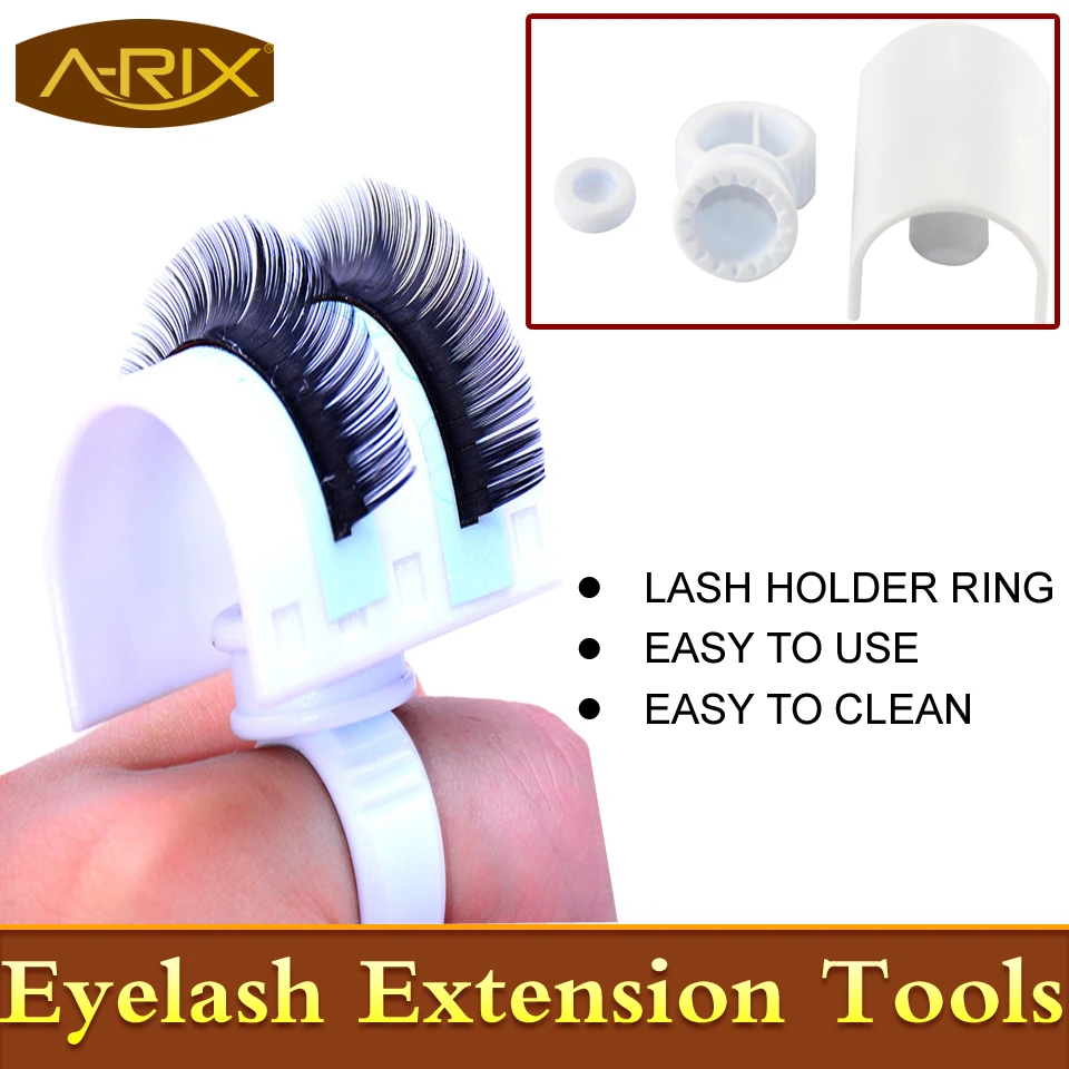 

1set Lash Holder Ring for eyelash extension 1set U band lash holder/1set smart glue ring/1set o disk lashes makeup tool