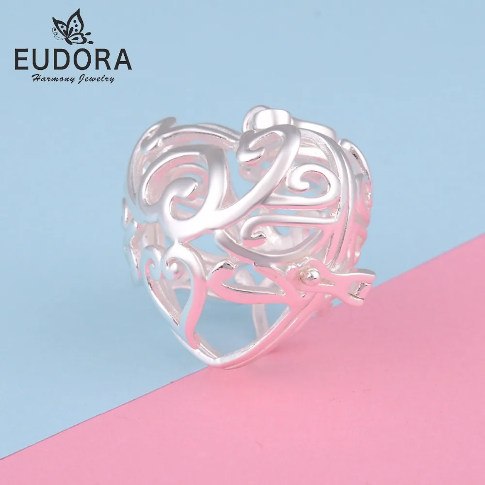 Ожерелье медальон в форме сердца Eudora Harmony клетка для беременных подходит