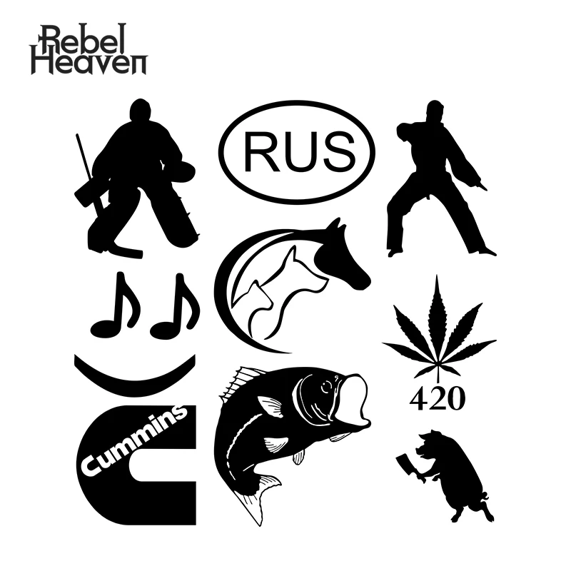 Rebel Heaven автомобильный Стайлинг забавная JDM музыкальная поросенок с мясным ножом