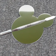 1 шт. Pro Средства ухода за кожей стоп Дизайн косметический Макияж смешивания Палитры инструмент Нержавеющая сталь Дизайн ногтей кольцо Инструменты c Книги по искусству Ун Дизайн