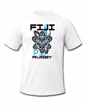 

T Shirt Fashion FIJI Rugbyer Championship Tattoo Mask slim fit t shirts Men's Shirts Short Sleeve Trend Clothing High Quality