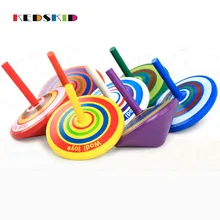 Красочная деревянная Юла разноцветные спиннинговые игрушки для детского сада деревянные игрушки подарок на день рождения рождественские игрушки пальчиковые игрушки