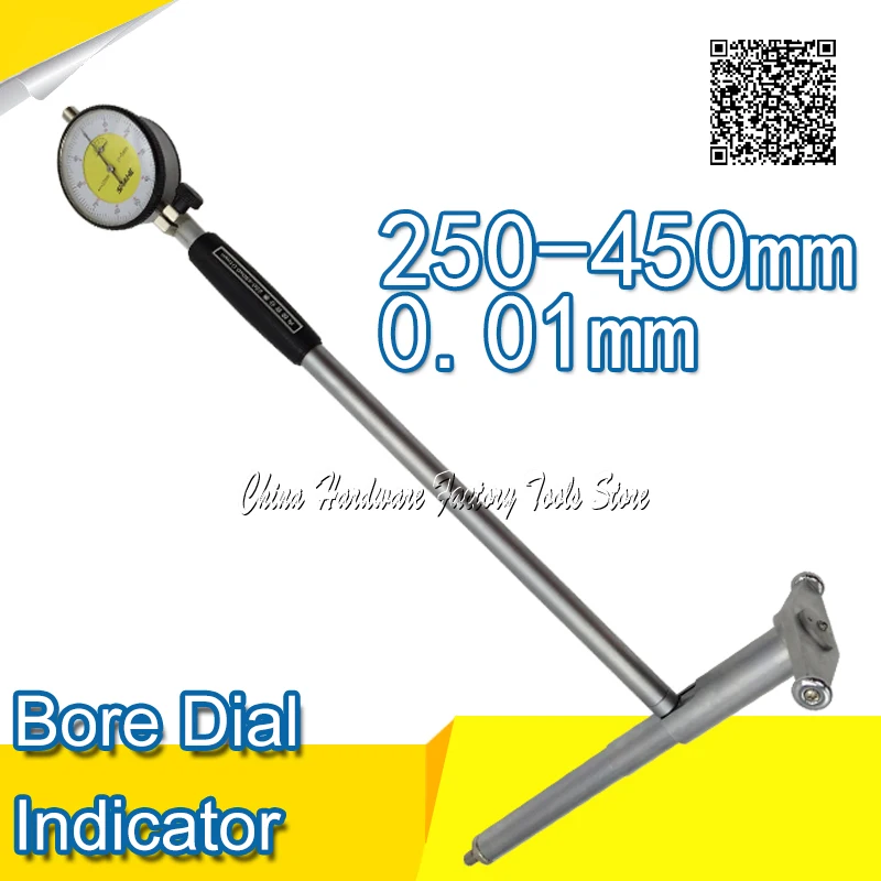 0.01mm bore display high precision dial bore gauge hole diameter measure 250 450mmin Dial