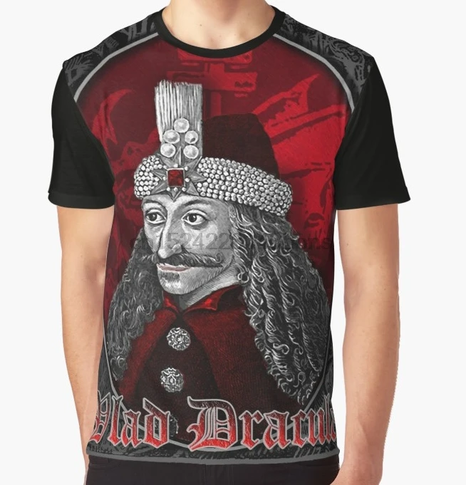 

All Over Print T-Shirt Men Funy tshirt Vlad Dracula Gothic Short Sleeve O-Neck Graphic Tops Tee women t shirt