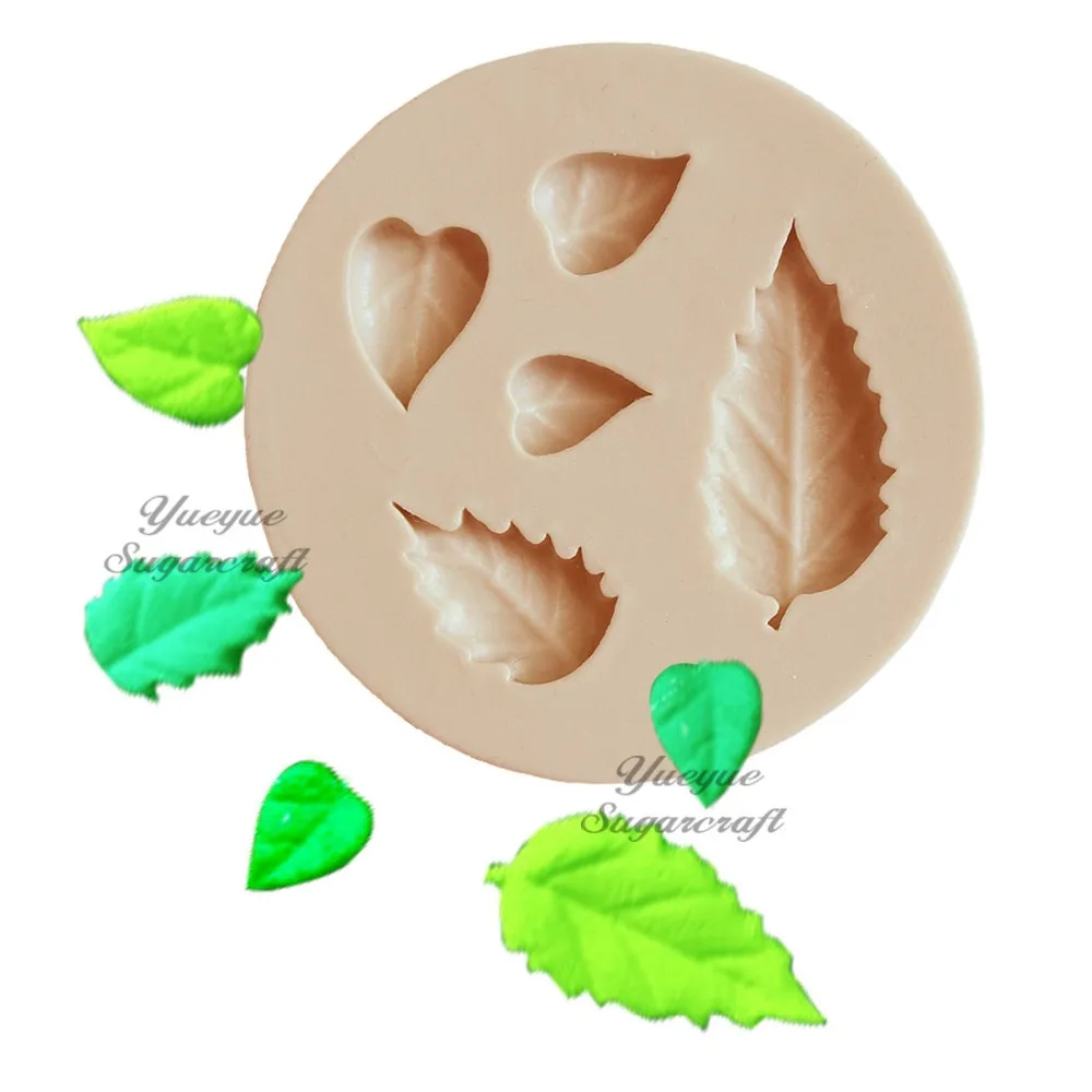 

Yueyue Sugarcraft leaf silicone mold fondant lace mold cake decorating tools chocolate gumpaste mold