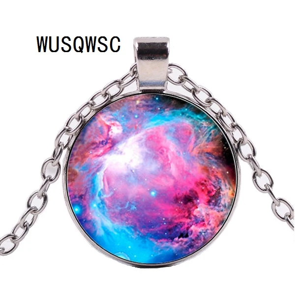 Wusqwsc Galaxy Necklace Nebula Jewelry Orion Universe Pendant Gifts For