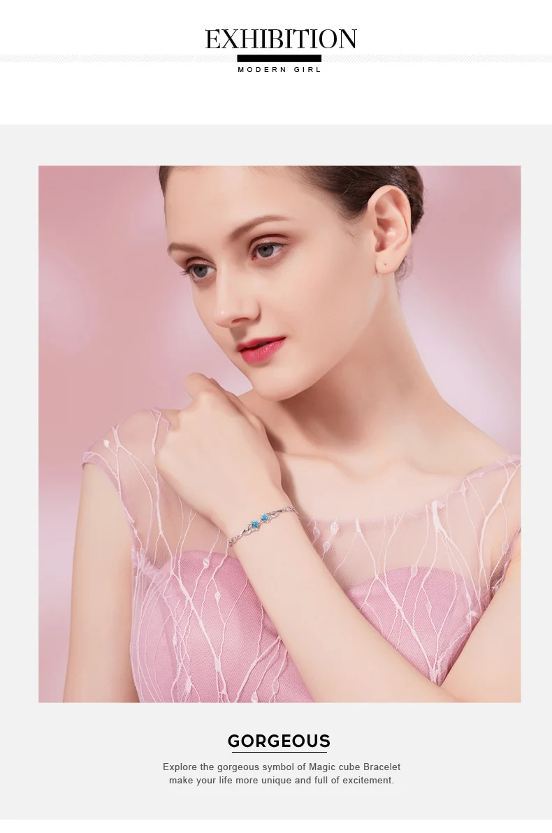 Luxury Austrian Crystal Bracelet Colorful Cube Bracelets  (8)