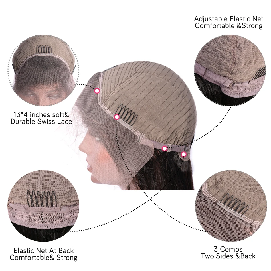 13x4 малазийский парик с крупными волнами Синтетические волосы на кружеве парик с детскими волосами предварительно вырезанные кружевные