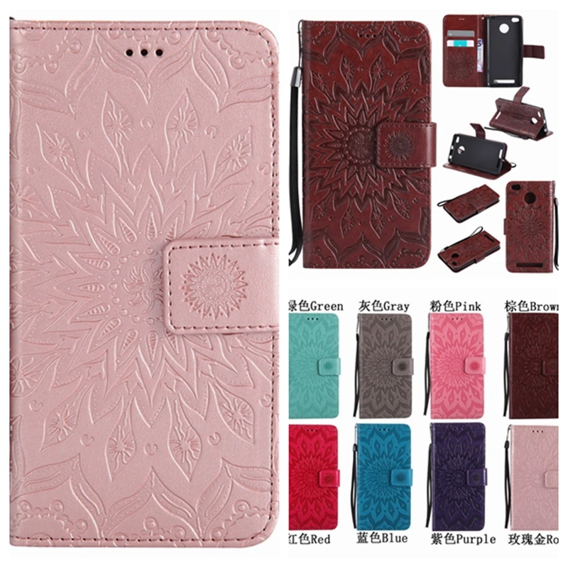 Flower Printing Wallet Case For Xiaomi Redmi 3 /Redmi Note / Mi 5 Flip Leather Stand Cover Magnetic Phone Protective |