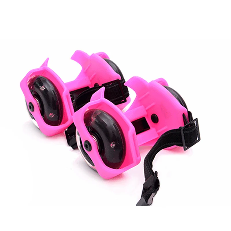 1 Pair Flashing Roller Skating Shoes Whirlwind Pulley Flash Wheel Heel Roller BB55