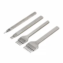 1 шт. 3 мм/0,1" Полезная из нержавеющей стали ромб зубчатое долото кожа ручной работы инструмент дырокол высокого качества