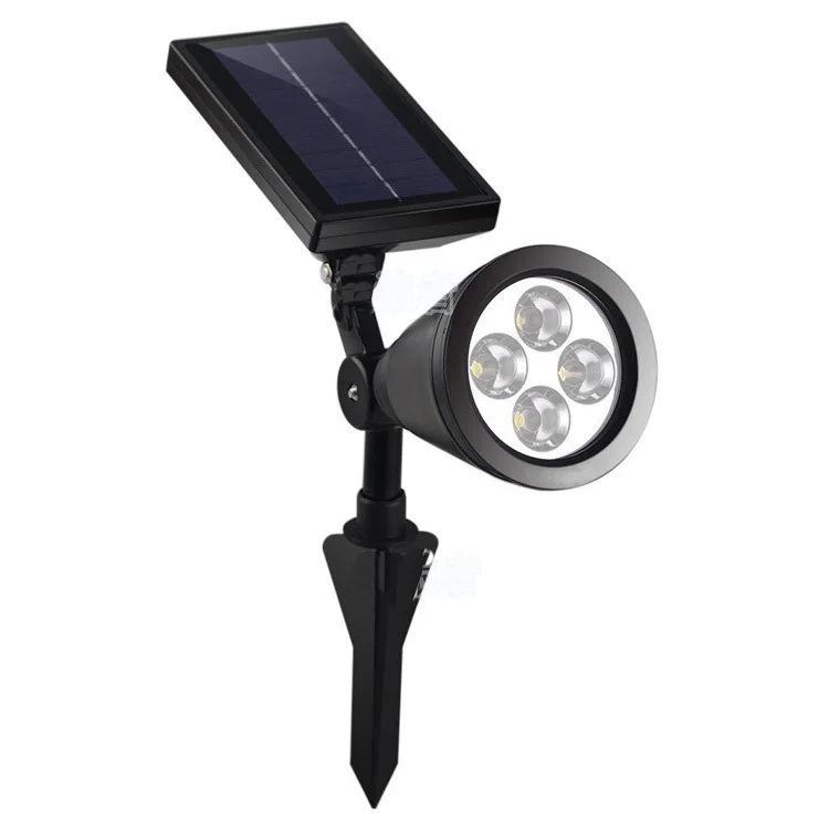 4LEDs Lawn Light Home Solar font b Spotlight b font Garden Wall Garden Outdoors Solar Power