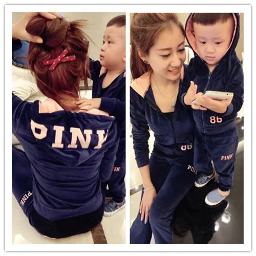

2017 autumn winter spring active pants mother and daughter clothes matching family clothing sets family look