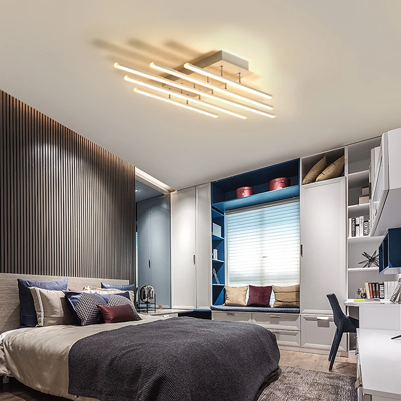 CUICAN nuevo rectángulo moderno luz LED de techo para habitación dormitorio iluminación AC85-265V de montaje en superficie de techo de la lámpara