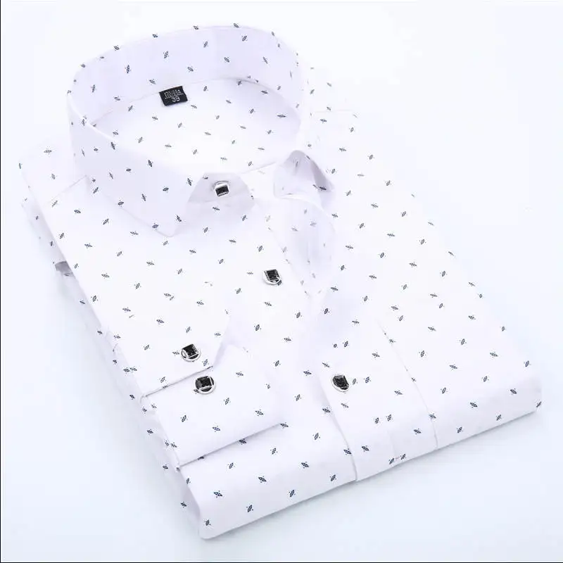 New Arrived 2018 mens work shirts Brand Long sleeve striped /twill men