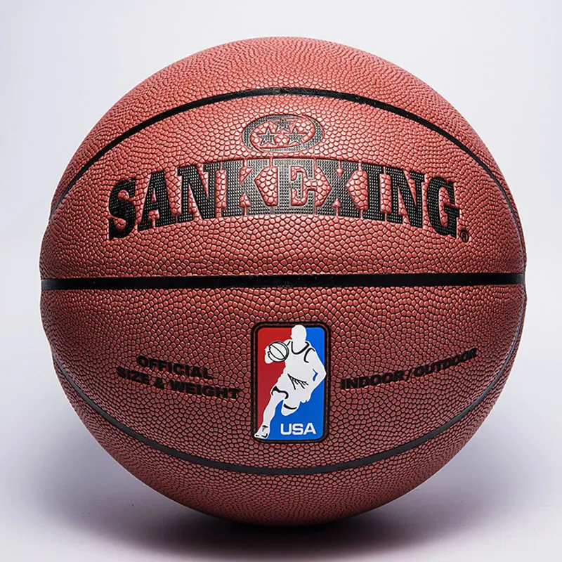 2017 New Arrive Outdoor Indoor Size 7 Leather Basketball Ball Prices