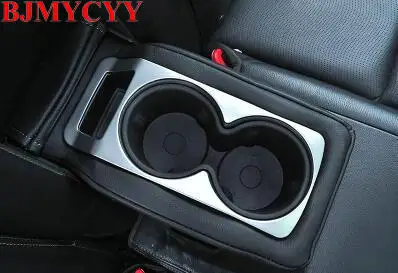 

BJMYCYY Stainless Steel Rear Seat Armrest Water Cup Holder Case Kit Trim 1 Pcs For Chevrolet Holden Captiva 2012 - 2015