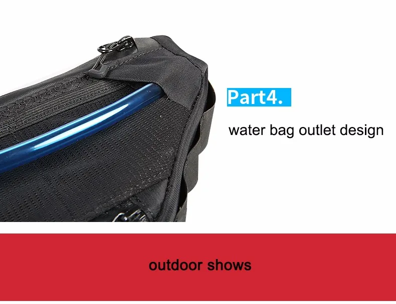 Flash Deal ROSWHEEL  4L 100% Waterproof Bicycle Bag Bike Accessories Front Frame Tube Triangle Bag Bicycle Cycling Bags 5