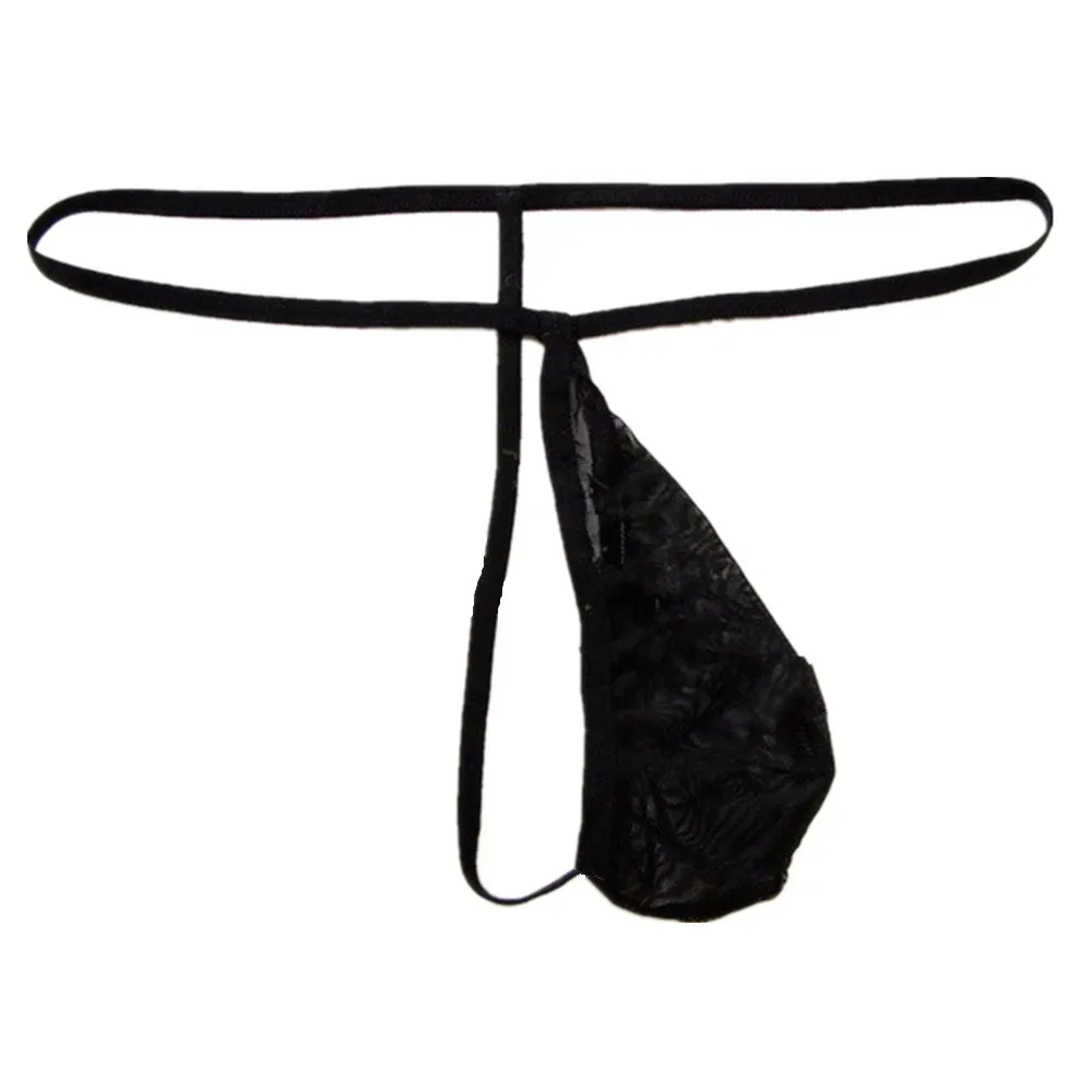 Ультратонкая сетка гей банджное мужское белье G String мужские стринги мешочек