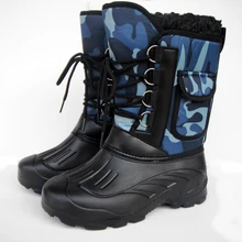 ARCTIC TRACKS Marke Herbst Winter Warme männer mode schneeschuhe military angeln skilaufen wasserdicht einfache lässige mittler-kalb schuhe