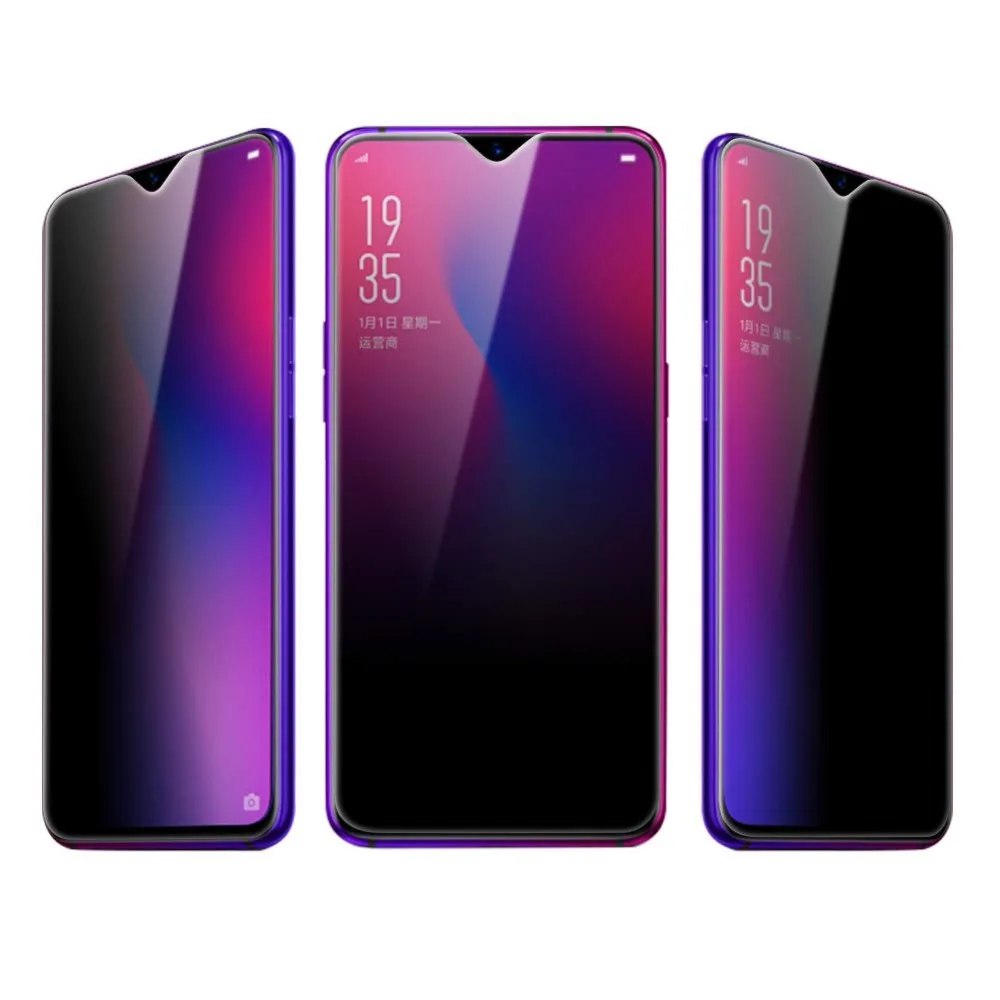 

9H Anti Peeping Tempered Glass for OPPO F9 for OPPO R17 R17 Pro Privacy Screen Portector for OPPO F9 PRO Front Protective Film