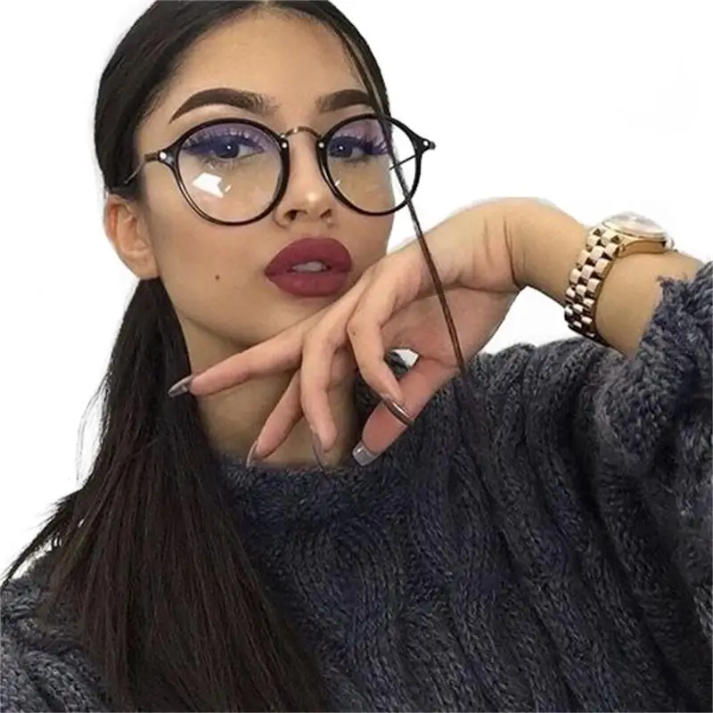 black glasses girl