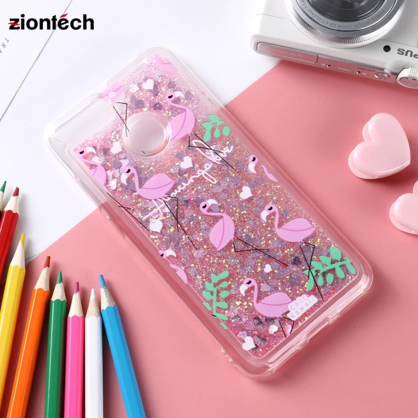 

Soaptree Cases For Huawei honor 7c Nova 2 Lite Y7 2018 Y7 Prime 2018 Enjoy 8 Glitter Liquid Soft TPU Covers