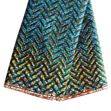 6 ярдов Анкара волна хлопок ткань модный голландский воск Африканский батик ткань для женщин платье костюм нигерийский воск ткань