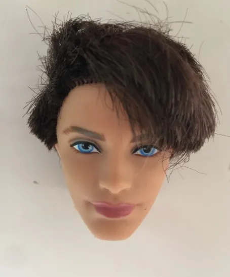Кукла голова kem голова с волосами очень красивый и хорошее качество для BB boyfriend kem кукла BBI00769 - Цвет: B  one head only