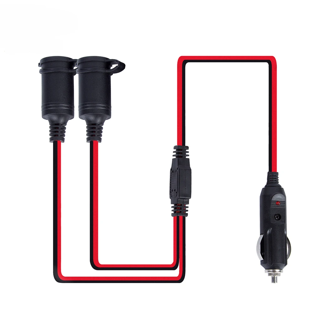 

Car Charger Cigarette Lighter 2 in 1 Double Plug 12V 24V Auto Accessory Connector Outlet Power Splitter Adapter Socket