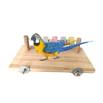 

Pet Hamster Bite Toy Bird Stand Bar Springboard Swing Small Pet Toys Grindstone String Bird Cage Accessories Small Pet Supplies