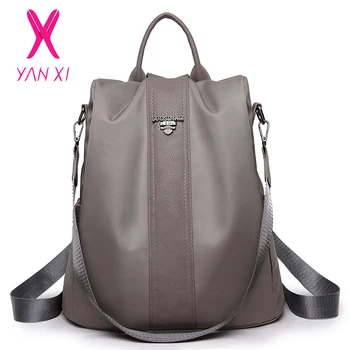 

YANXI Backpack Female Luxury Brand Designer Ladies Bag Mochila Feminina Escolar Casual Bag Youth Fashion School Travel Bag Trend