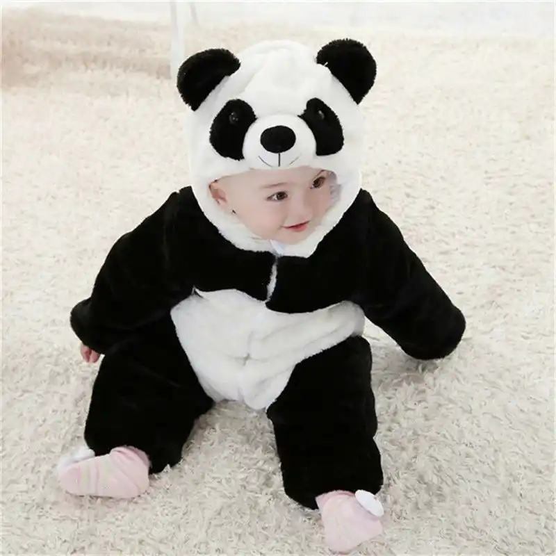 panda romper baby