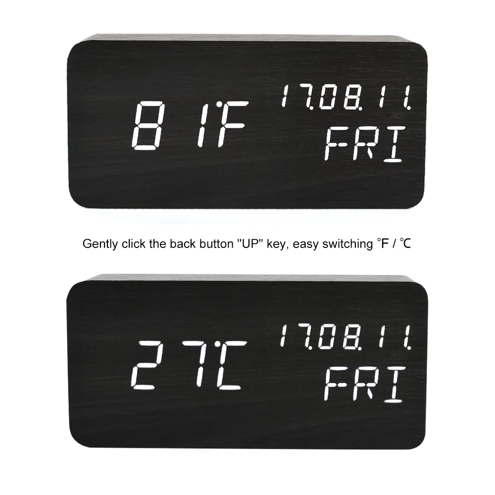 Digital LED Alarm Clock