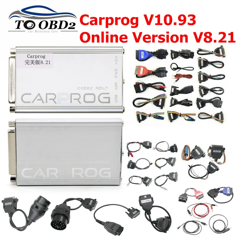 Автомобильный программатор Carprog V10.93 V8.21 21 адаптер Чип ECU 10 93 8 онлайн инструмент