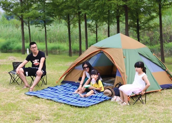 

Hot Sale Automatic Hydraulic Spring Style Double Layer 4 Person Waterproof Outdoor Camping Tent, CZ-0003,Four Seasons Tent