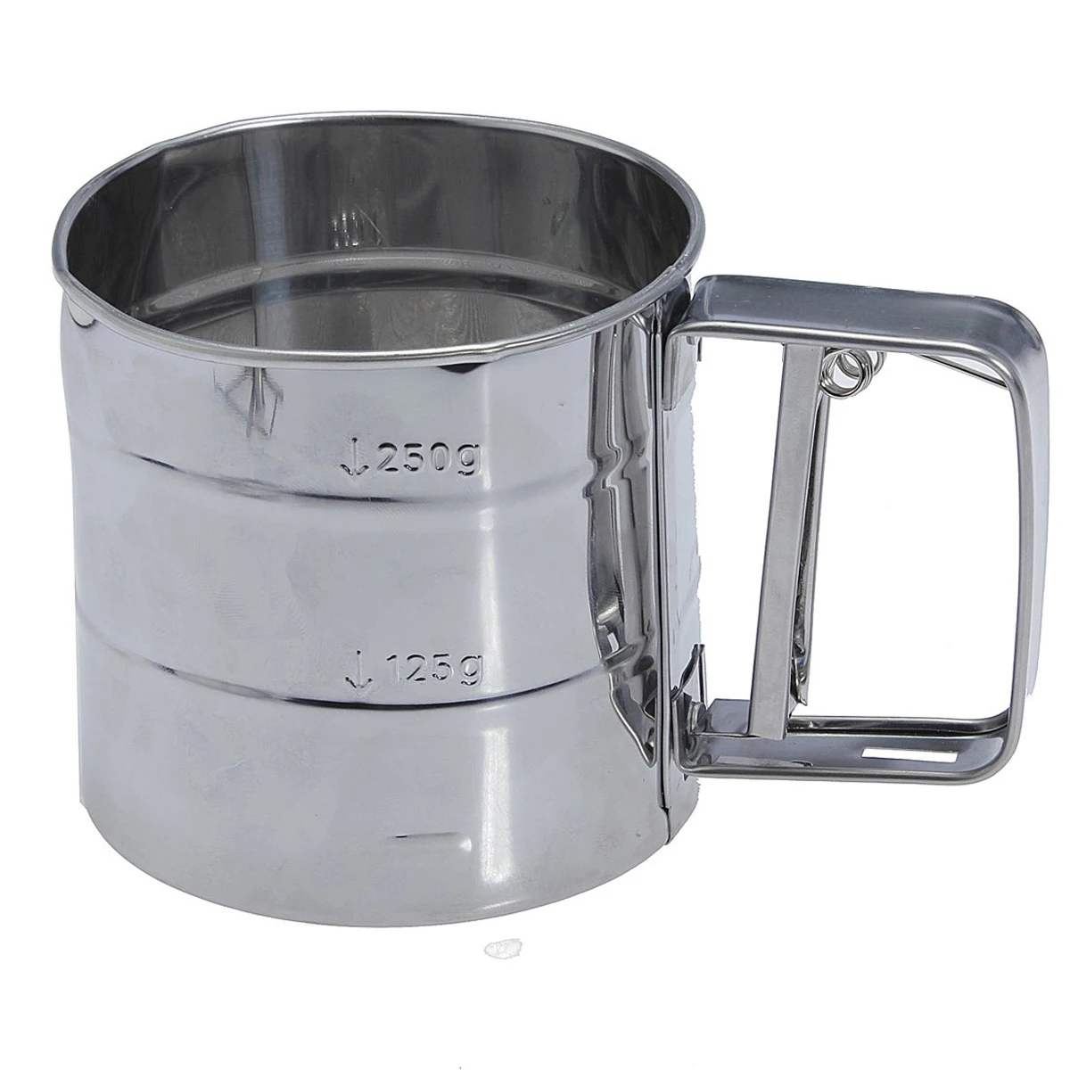Stainless Steel Flour Sifter Cup Baking Icing Sugar Shaker Strainer