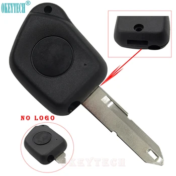 

OkeyTech Remote 1 Button Car Key Shell For Peugeot 106 205 206 306 405 406 High Quality Replacement Uncut Blade Fob Case Cover