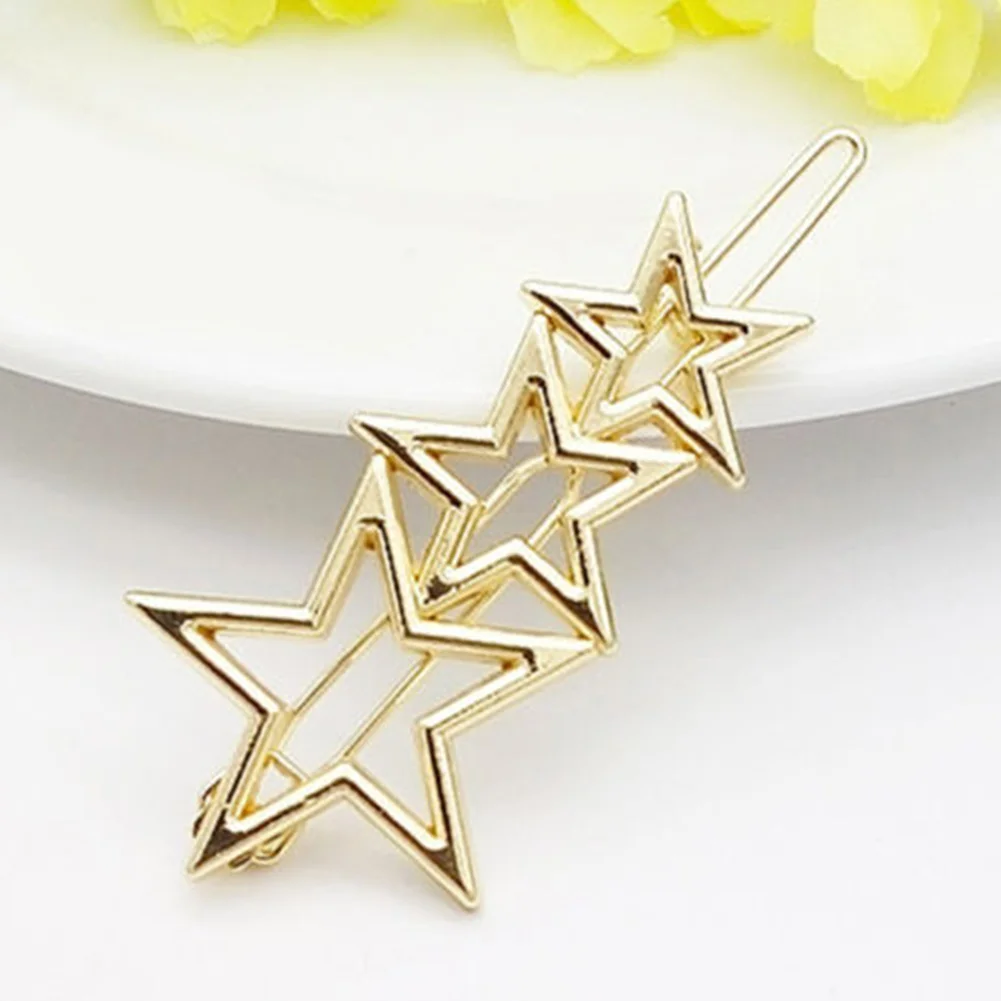 

Woman Hair Clip Metal Multi-styles Hollow Geometric Hairpins Simple Hair Accessories Barrettes Wedding