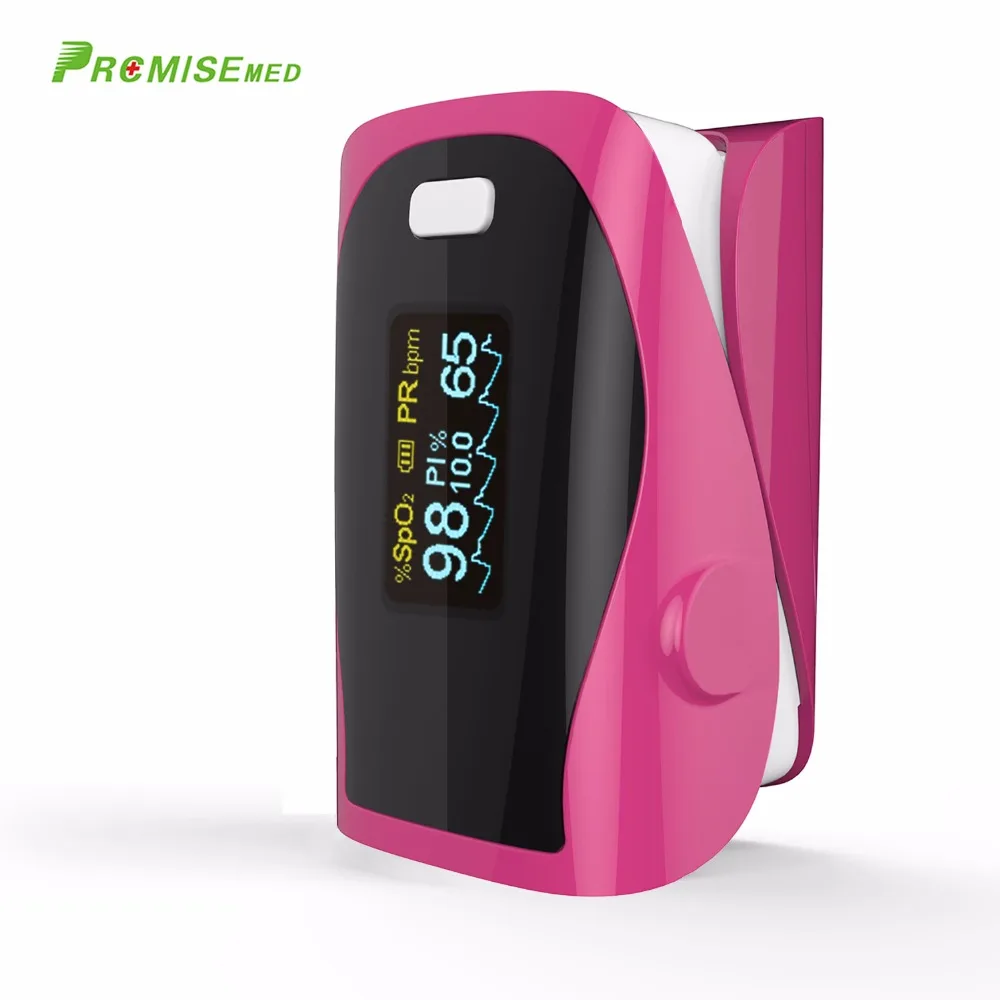 

Finger Pulse Oximeter,PI,PR,SPO2 Accurate Oximetro For Medical Equipment,And Daily Sports Pulse Rate Alarm Meter,CE - Pink