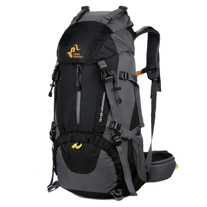 

Free Knight Large Capacity Camping Hiking Backpacks 50L Climbing Bag with Rain Cover Nylon Travel Outdoor Sports Bag Unisex