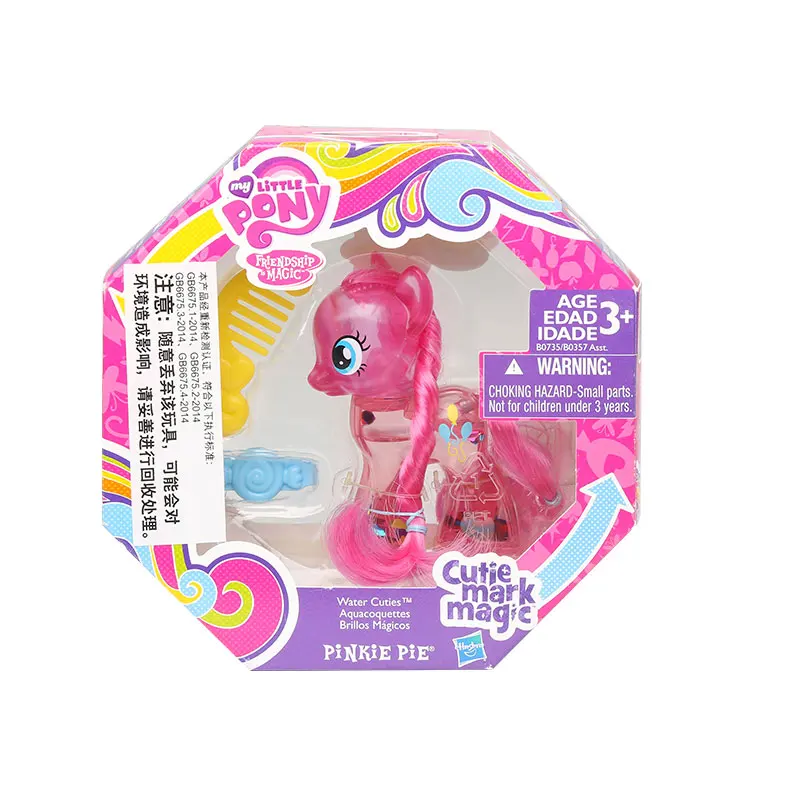 My Little Pony игрушка хрустальные лошади Рарити Пинки Сумеречная Искорка Коллекция Модель Куклы Игрушки для детей - Цвет: PINKIE PIE