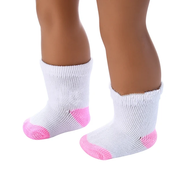 1 Pairs Mini Sock Fit 43cm Baby Doll Clothes Accessories For Dolls Baby